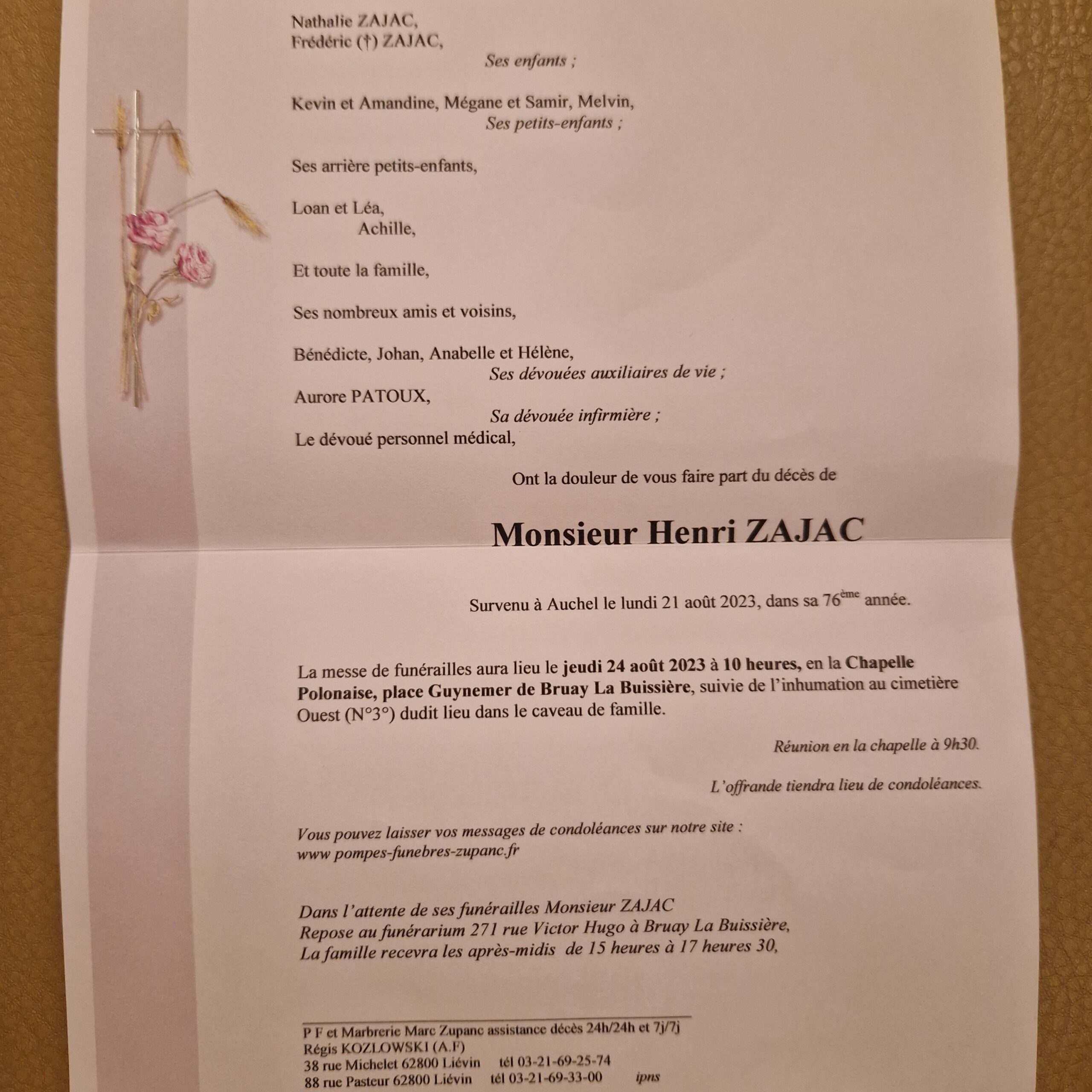 Photo de Henri ZAJAC